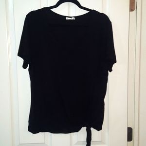 womens cute tie side shirt